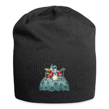 Drummer Shirt Kinder Astronaut Drums Schlagzeug - Jersey-Beanie - Schwarz - Vorne