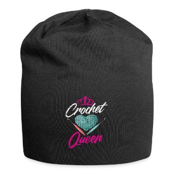 Crochet queen - Jersey Beanie - black - Front