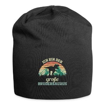 Ich bin der große Brudersaurus - Jersey-Beanie - Schwarz - Vorne