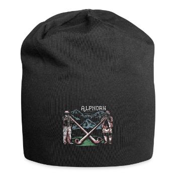 Alpes de cor des Alpes - Bonnet en jersey - noir - Devant