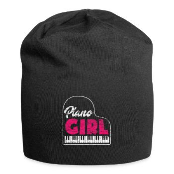 Piano fille - Bonnet en jersey - noir - Devant