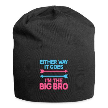Geschwister Gender Reveal Baby Party - Jersey-Beanie - Schwarz - Vorne