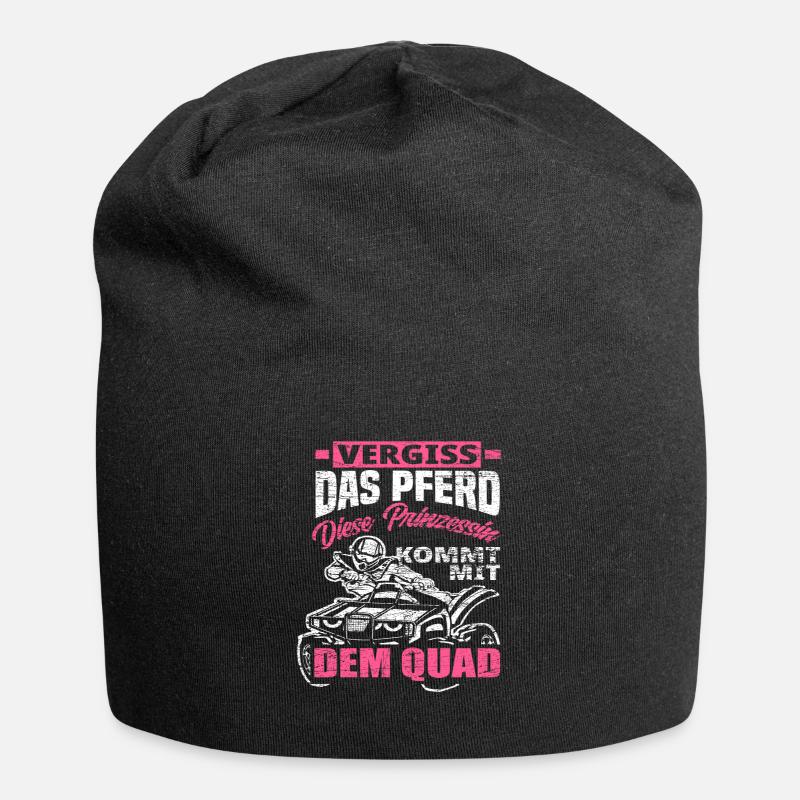 Quad Frau - Jersey-Beanie - Schwarz