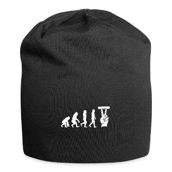 Fingerboarding Fingerboard evolution Geschenk fun - Jersey-Beanie - Schwarz - Vorne
