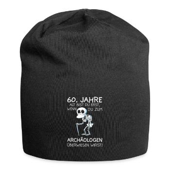 60 Jahre Geburtstag lustiges Sprüche Geschenk - Jersey-Beanie - Schwarz - Vorne