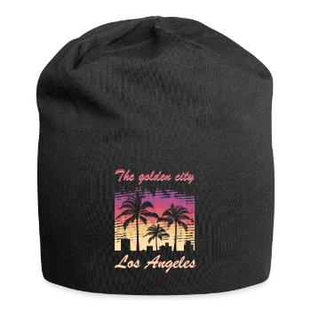 Los Angeles - Jersey-Beanie - Schwarz - Vorne