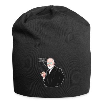 Your Mother - Lustiges Psychologie & Psychologen - Jersey-Beanie - Schwarz - Vorne