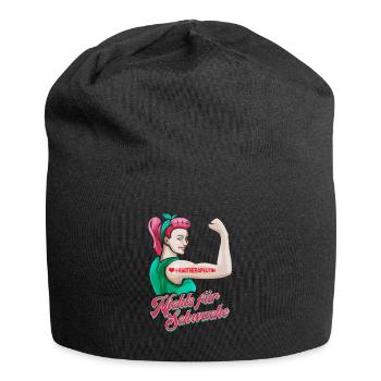 Ergotherapeutin - Nichts für Schwache Geschenk - Jersey-Beanie - Schwarz - Vorne