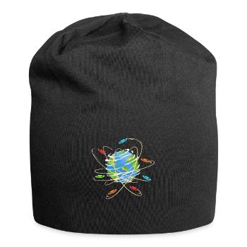 Disque Golf Earth Planet Space Design & Gift - Bonnet en jersey - noir - Devant