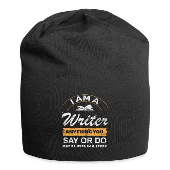 author - Jersey Beanie - black - Front