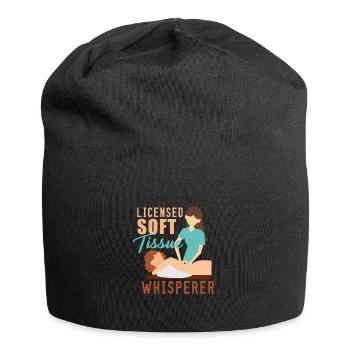 Idée cadeau massage pour chiropraticiens - Bonnet en jersey - noir - Devant