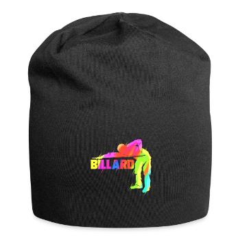 Snooker Billard Billardspieler Geschenk - Jersey-Beanie - Schwarz - Vorne