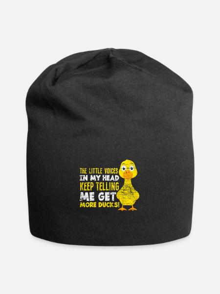Ente Tierliebhaber - Jersey-Beanie - Schwarz