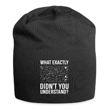 Was hast du Nicht verstanden Physik - Jersey-Beanie - Schwarz - Vorne