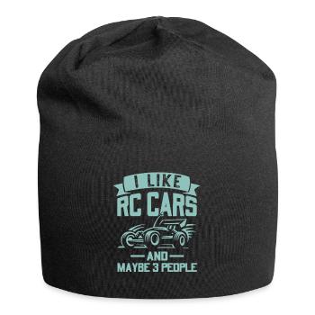 I like model cars, rc buggies and maybe 3 - Jersey Beanie - black - Front