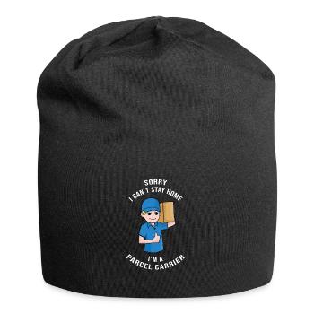 Parcel carrier delivery boy gift idea - Jersey Beanie - black - Front