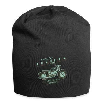 Motorbike motorcyclist motorcycle - Jersey Beanie - black - Front
