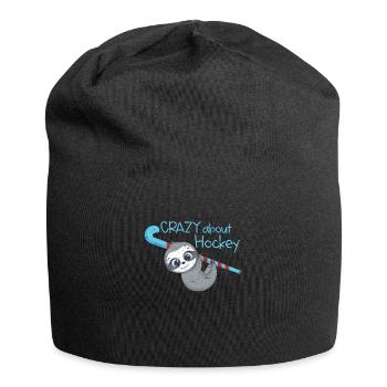 Feldhockey Crazy about Hockey Geschenk - Jersey-Beanie - Schwarz - Vorne