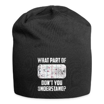 Entraîneur de hockey sur glace cadeau - Bonnet en jersey - noir - Devant