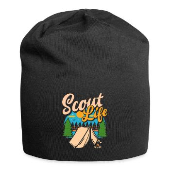Scouts Nature Tent Tents Gift - Jersey Beanie - black - Front