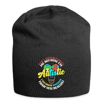 Autisme Ne sous-estimez pas une personne autiste - Bonnet en jersey - noir - Devant