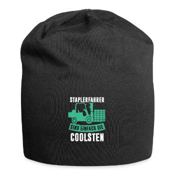 Staplerfahrer sind die Coolsten Stapler Logistik - Jersey-Beanie - Schwarz - Vorne