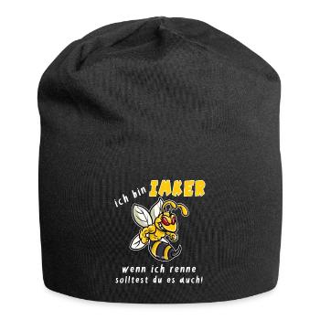 Imker wenn ich renne - Jersey-Beanie - Schwarz - Vorne