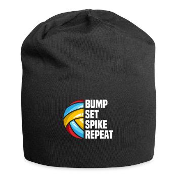 Volleyball beach volleyball athlete gift - Jersey Beanie - black - Front