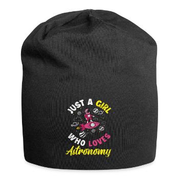 Fille d'astronomie - Bonnet en jersey - noir - Devant