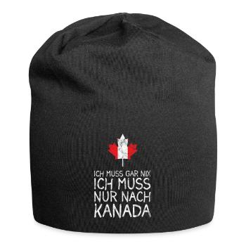 Lustiges Kanada Sprüche Geschenk - Jersey-Beanie - Schwarz - Vorne