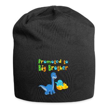 Promu au grand frère - Bonnet en jersey - noir - Devant