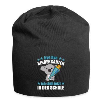 Kindergarten Schule Kinder Schultüte süß Koala - Jersey-Beanie - Schwarz - Vorne