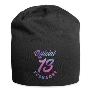13. Geburtstag Mädchen Teenager Teen - Jersey-Beanie - Schwarz - Vorne