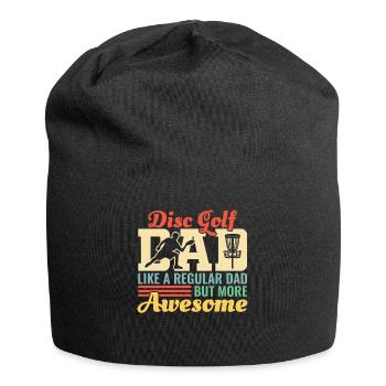 Discgolf Papa Vater Vatertag Retro Geschenk - Jersey-Beanie - Schwarz - Vorne
