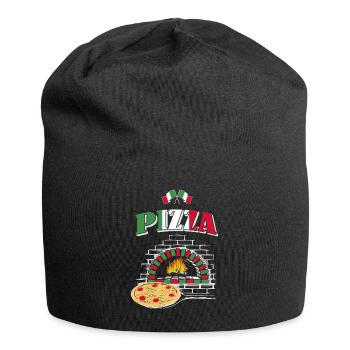 Pizza Pizzabäcker - Jersey-Beanie - Schwarz - Vorne