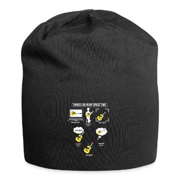 Gitarre Musik Gitarrist Papa Guitar Opa - Jersey-Beanie - Schwarz - Vorne