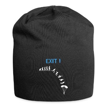 Skydiver Evolution Fallschirmspringer - Jersey Beanie - black - Front