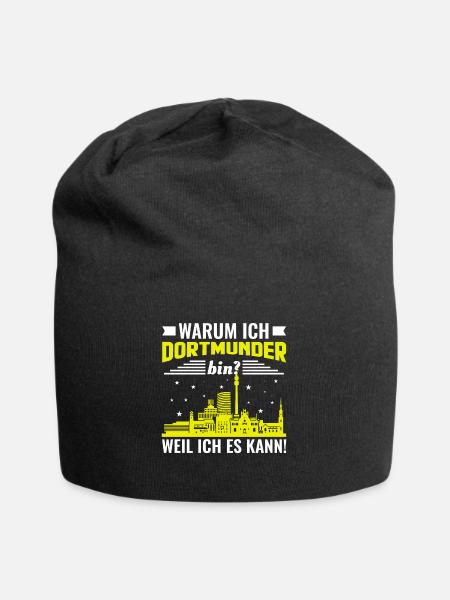 Lustiges Dortmund Dortmunder Sprüche Geschenk - Jersey-Beanie - Schwarz