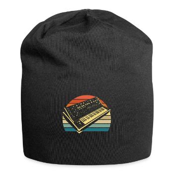 Analog Retro Synthesizer Geschenk - Jersey-Beanie - Schwarz - Vorne