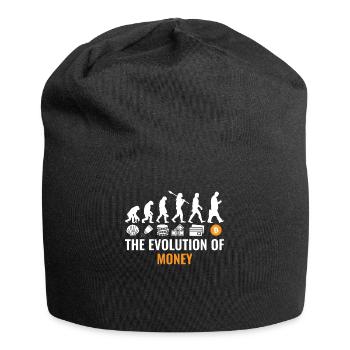 Bitcoin Evolution Crypto Millionaire Cryptocurrency - Jersey Beanie - black - Front