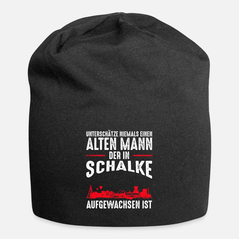 Gelsenkirchen Schalke Männer Spruch - Jersey-Beanie - Schwarz