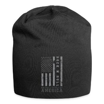 Rock N Roll United States Amérique Drapeau USA - Bonnet en jersey - noir - Devant