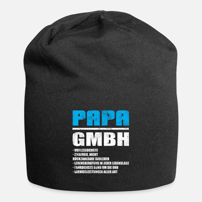 Papa GmbH Vintage - Jersey-Beanie - Schwarz