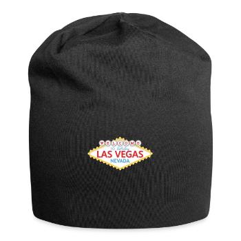 Welcome To Las Vegas Nevada Sign - Jersey Beanie - black - Front