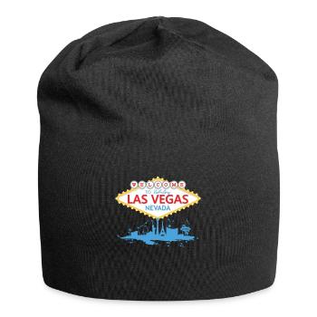 Welcome To Las Vegas Nevada Sign - Jersey Beanie - black - Front