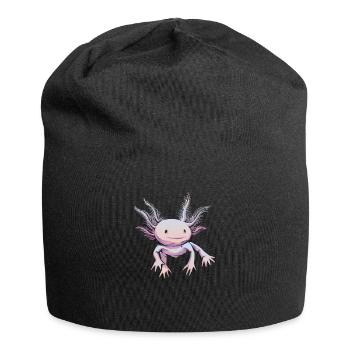 Axolotl Pet Lovers Gift - Jersey Beanie - black - Front