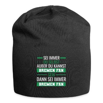 Bremen Fan - Jersey-Beanie - Schwarz - Vorne
