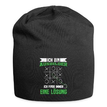 Ausbilder | Lustige Sprüche Job Abschluss Geschenk - Jersey-Beanie - Schwarz - Vorne