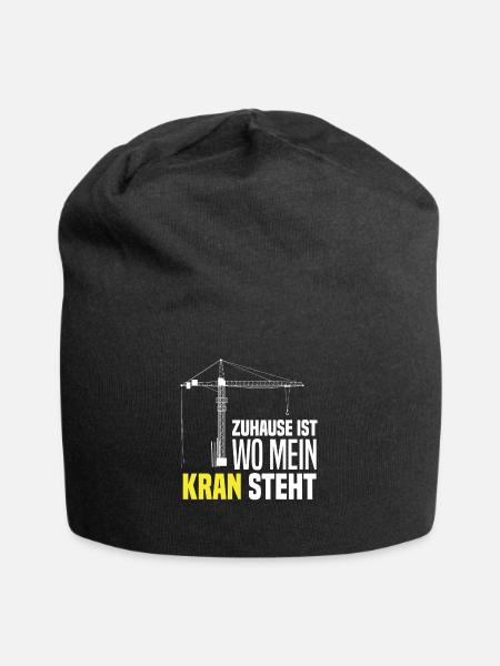 Kran Kranführer - Jersey-Beanie - Schwarz