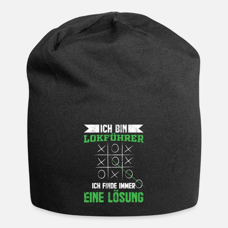 Lokführer - Jersey-Beanie - Schwarz